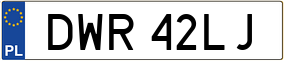 Truck License Plate
